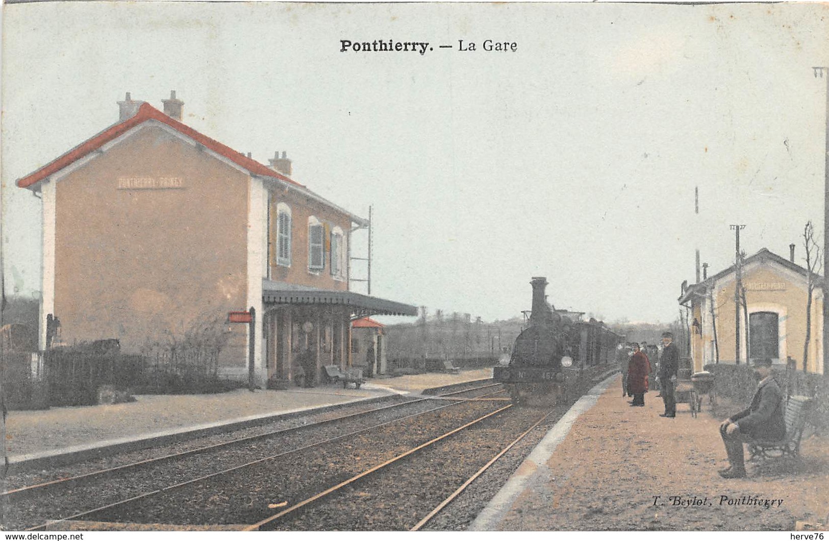 PONTHIERRY - La Gare - Train - Autres & Non Classés