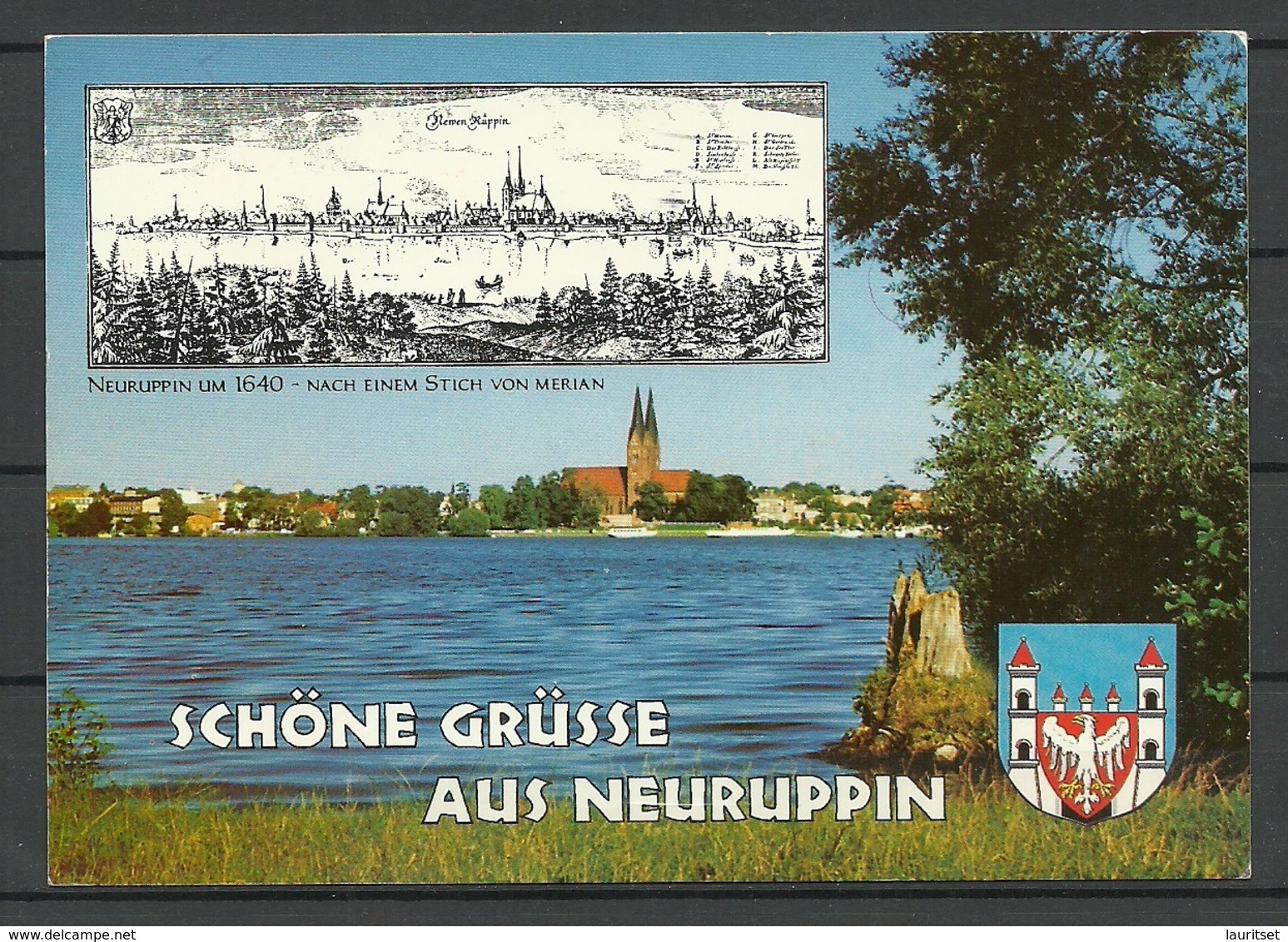 Deutschland 1996 Ansichtskarte NEURUPPIN (gesendet, Mit Briefmarke) - Neuruppin