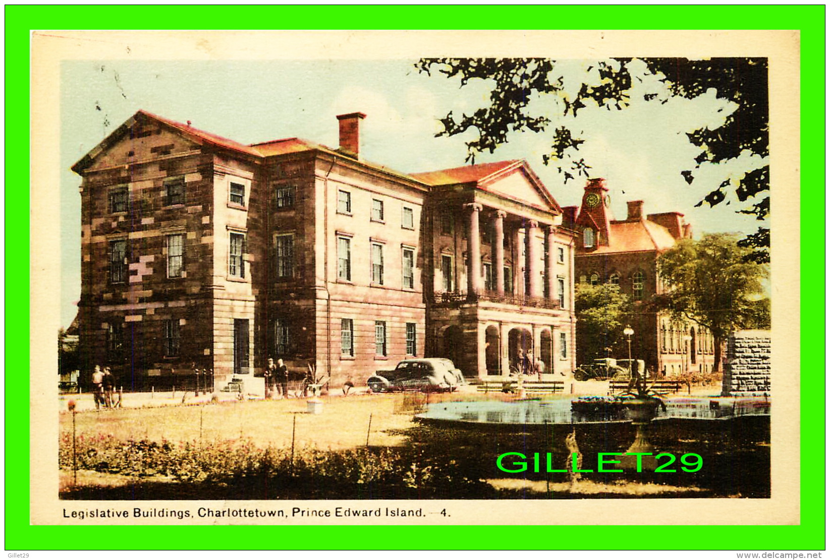 CHARLOTTETOWN, PEI - LEGISLATIVE BUILDINGS - ANIMATED - PECO - TRAVEL IN 1950 - - Charlottetown