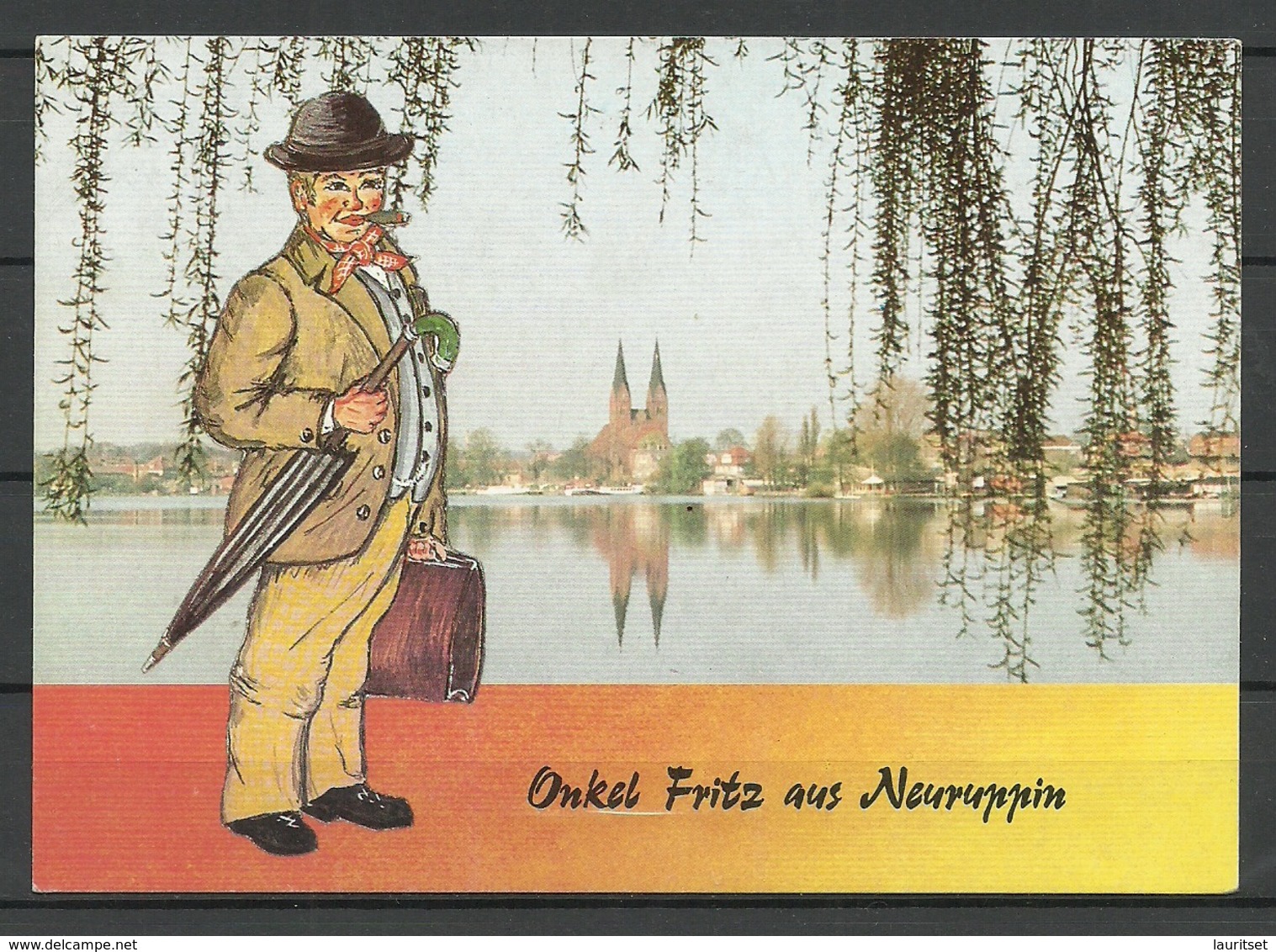 Deutschland 1995 Ansichtskarte NEURUPPIN (gesendet, Mit Briefmarke) - Neuruppin