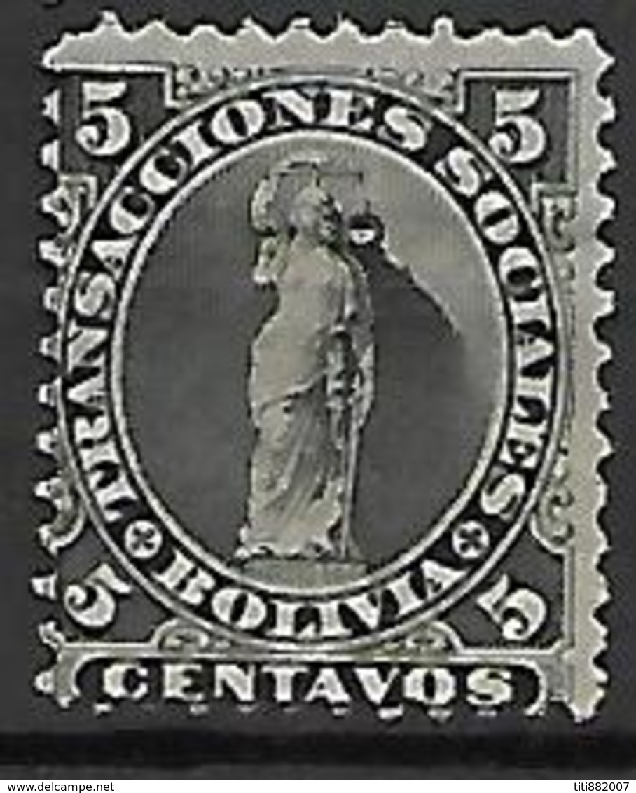 BOLIVIE   -   Fiscal-Postal   -  1870.  Y&T N° 1 (*) - Bolivien