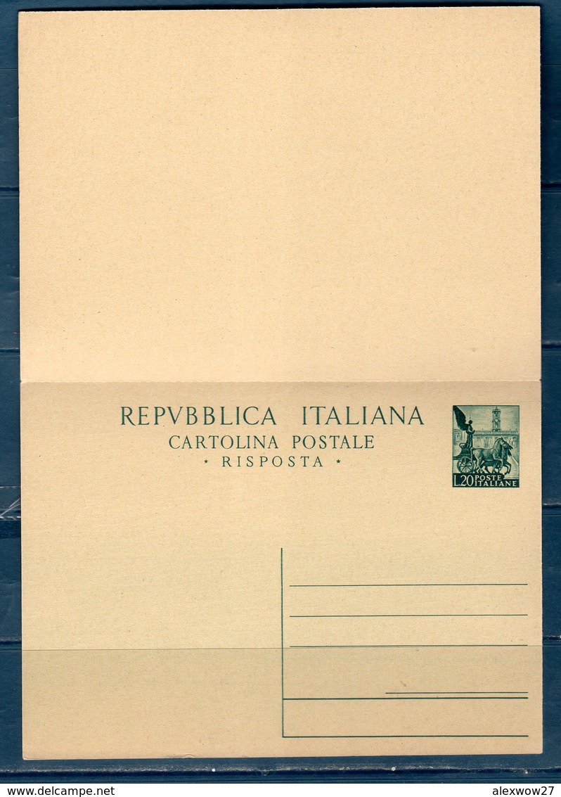 Italia 1951 Cartolina Postale "Quadriga" Nuova (Unita) C145 - Stamped Stationery