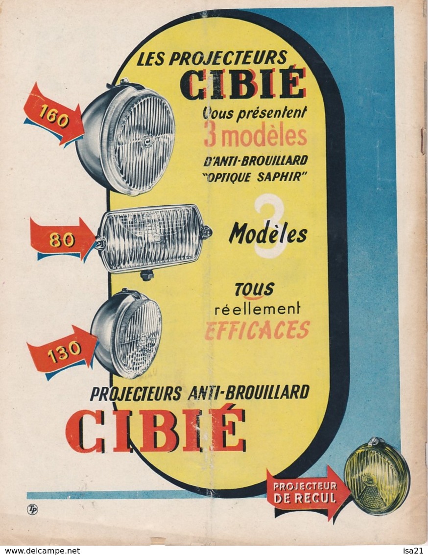 La Revue Du Touring Club 1954 Avril, EPINAL Les Images, Chasse-neige, SOLLIES, Lac De Vassiviere, Sommaire Est Scanné... - Auto/Moto