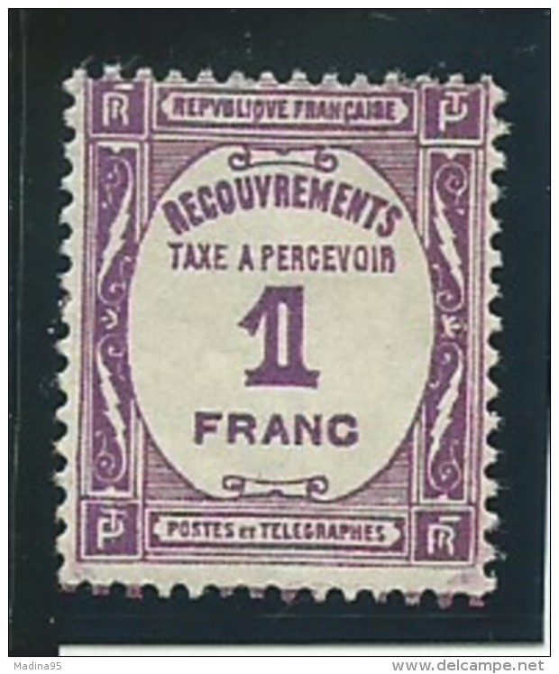 FRANCE: *, TAXE N°59, TB - 1859-1959.. Ungebraucht