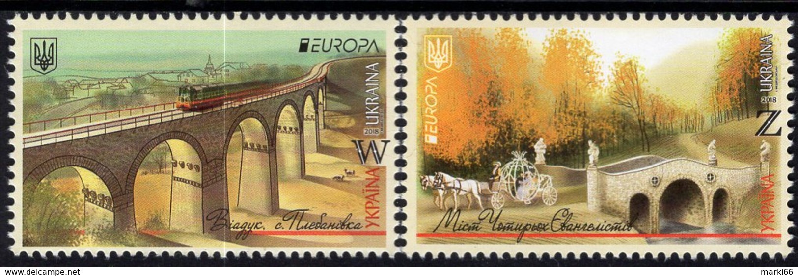 Ukraine - 2018 - Europa CEPT - Bridges - Mint Stamp Set - Oekraïne