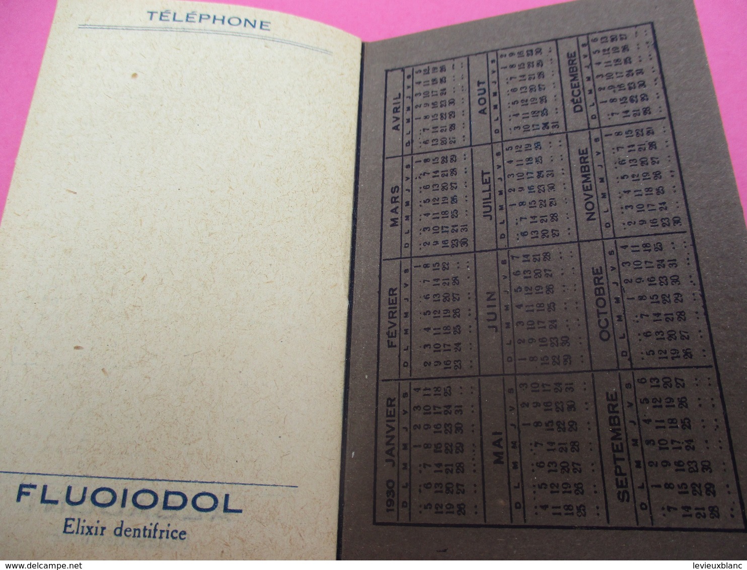 Pharmacie/Petit Calendrier De Poche/Laboratoire Des Spécialités MUTHELET/Paris /   1930              CAL400 - Klein Formaat: 1921-40