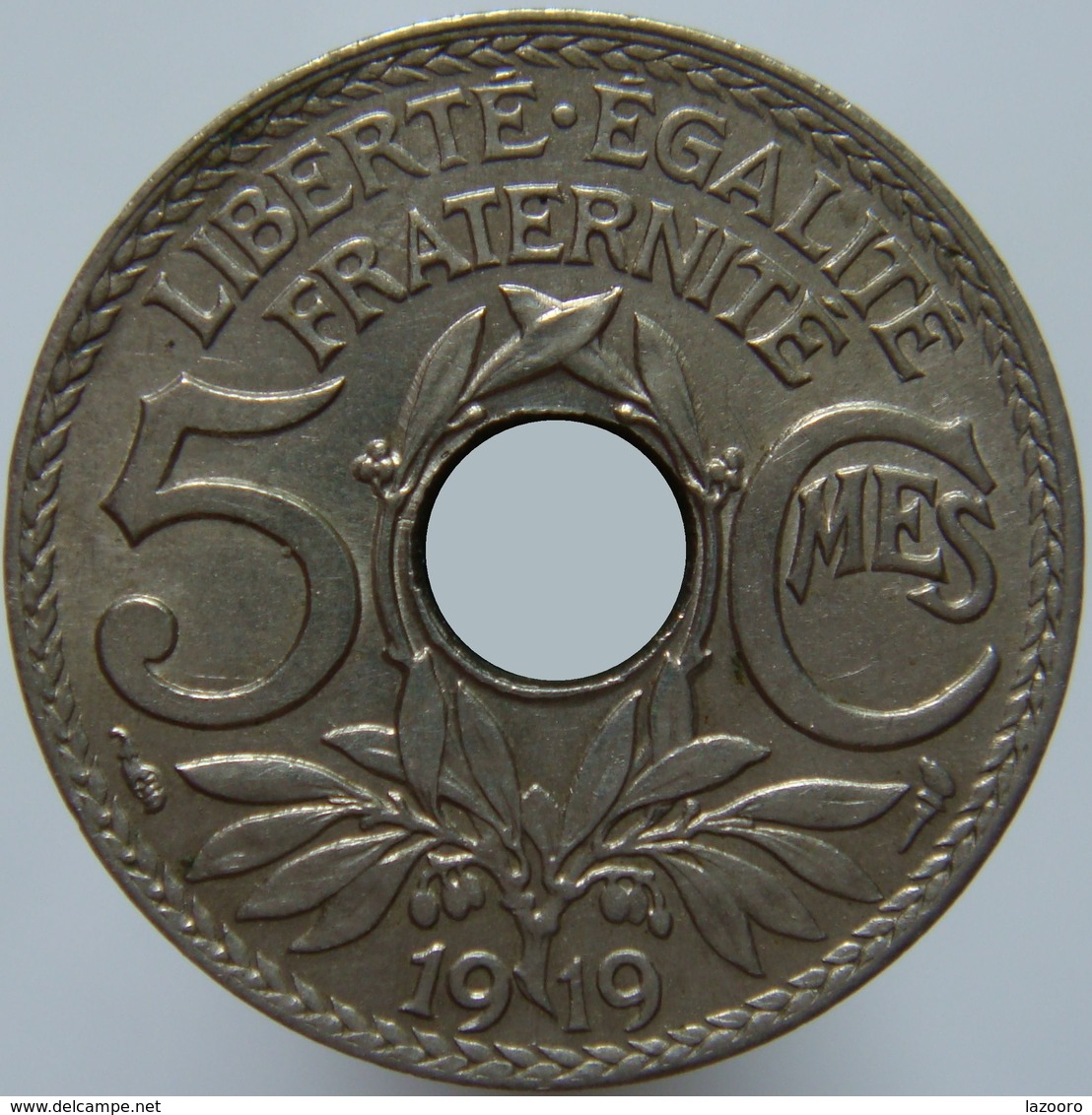 LaZooRo: France 5 Centems 1919 XF / UNC - 5 Centimes