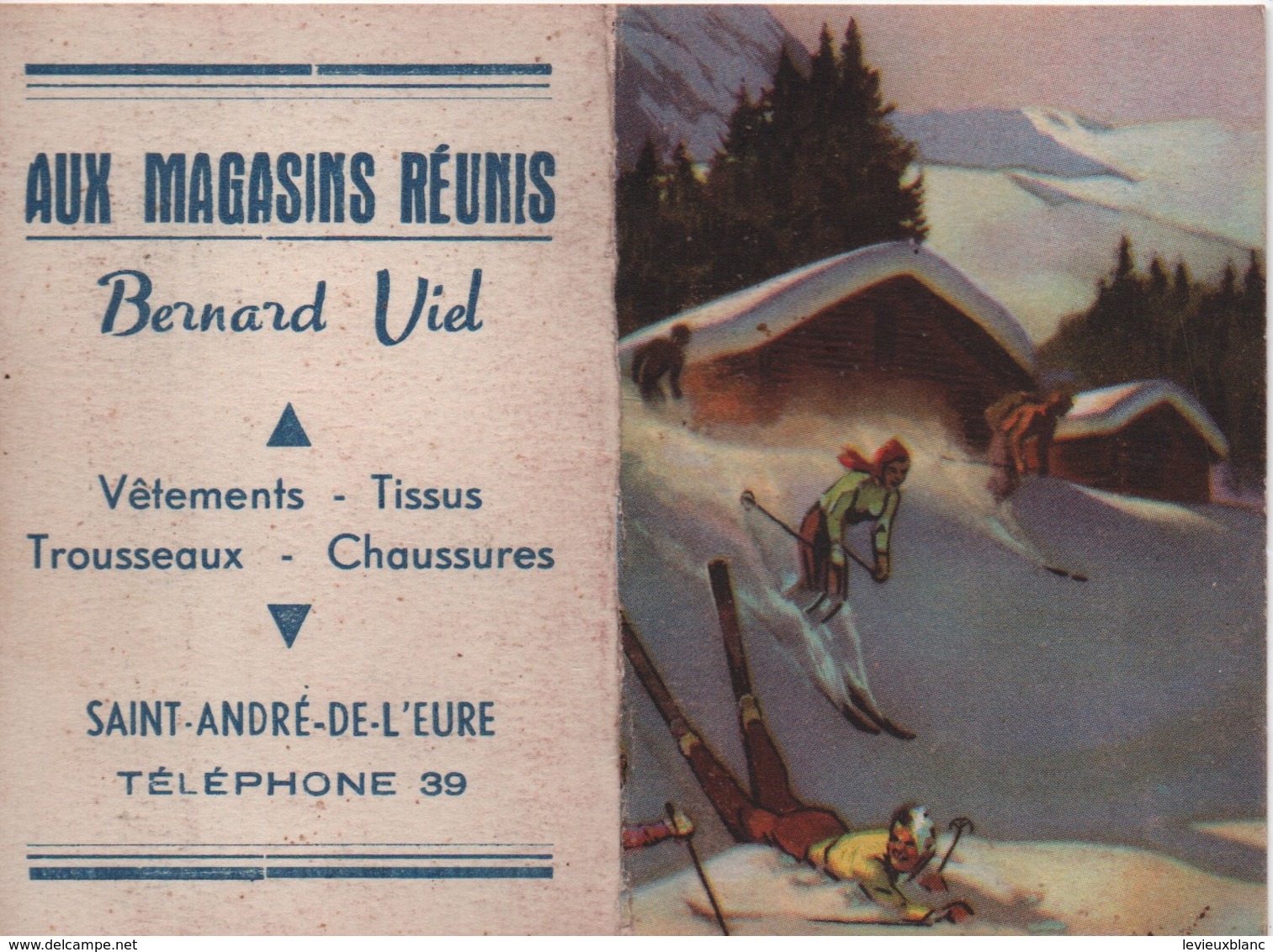 Commerce/ Petit Calendrier De Poche/Aux Magasins Réunis/Bernard VIEL/ Saint André De L'Eure/1953      CAL402 - Tamaño Grande : 1941-60