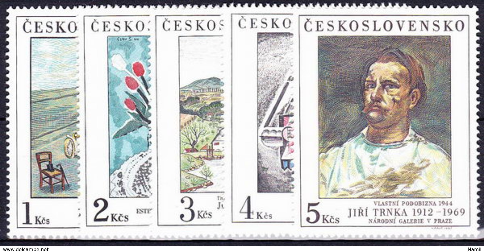 ** Tchécoslovaquie 1987 Mi 2933-7 (Yv 2744-8), (MNH) - Neufs