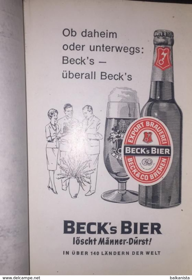 Beck Beer - Beck's Bier Pocket Calendar 1972 - Grand Format : 1971-80