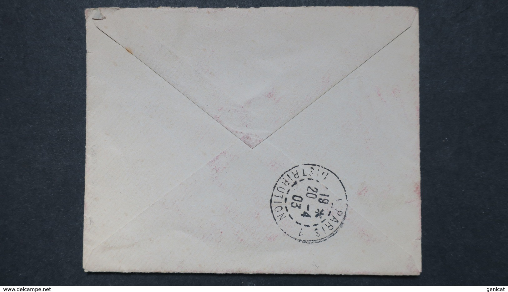 Lettre Maroc Griffe Mission De La Zousfana Extreme Sud Oranais 1903 Pour Paris Voir Scans - Lettres & Documents