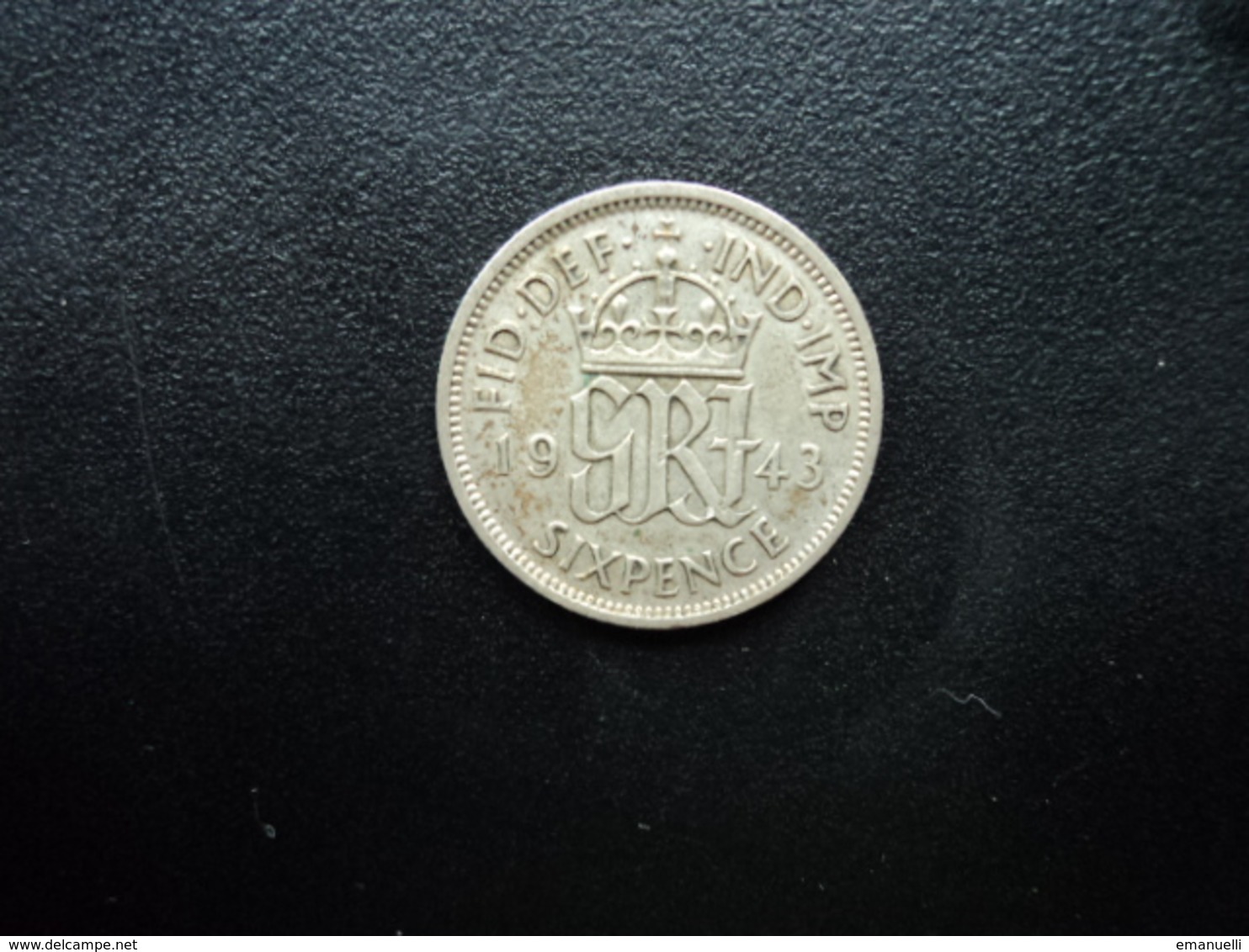 ROYAUME UNI : 6 PENCE   1943    KM 852     SUP - H. 6 Pence