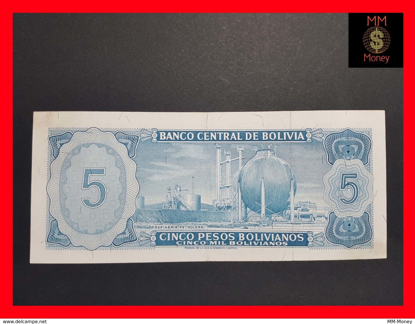 BOLIVIA 5 Pesos Bolivianos  1975 P. 153 XF \ AU - Bolivia