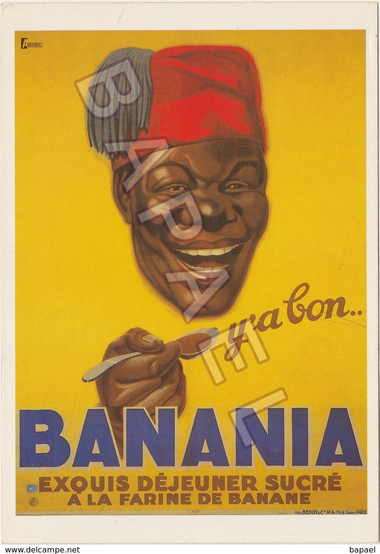 Publicité Sur Carte Postale - ''Y'a Bon'' Banania (Crée Vers 1917) - Publicidad