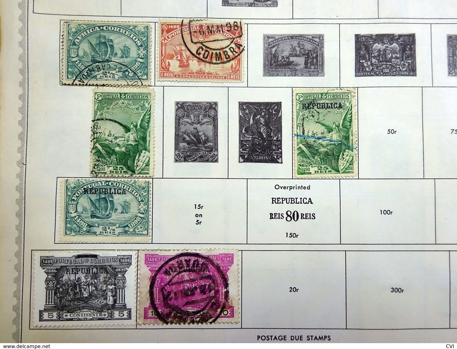 Portugal Early to 1960's Selection on Pages, Mint/Used, Sets, etc.