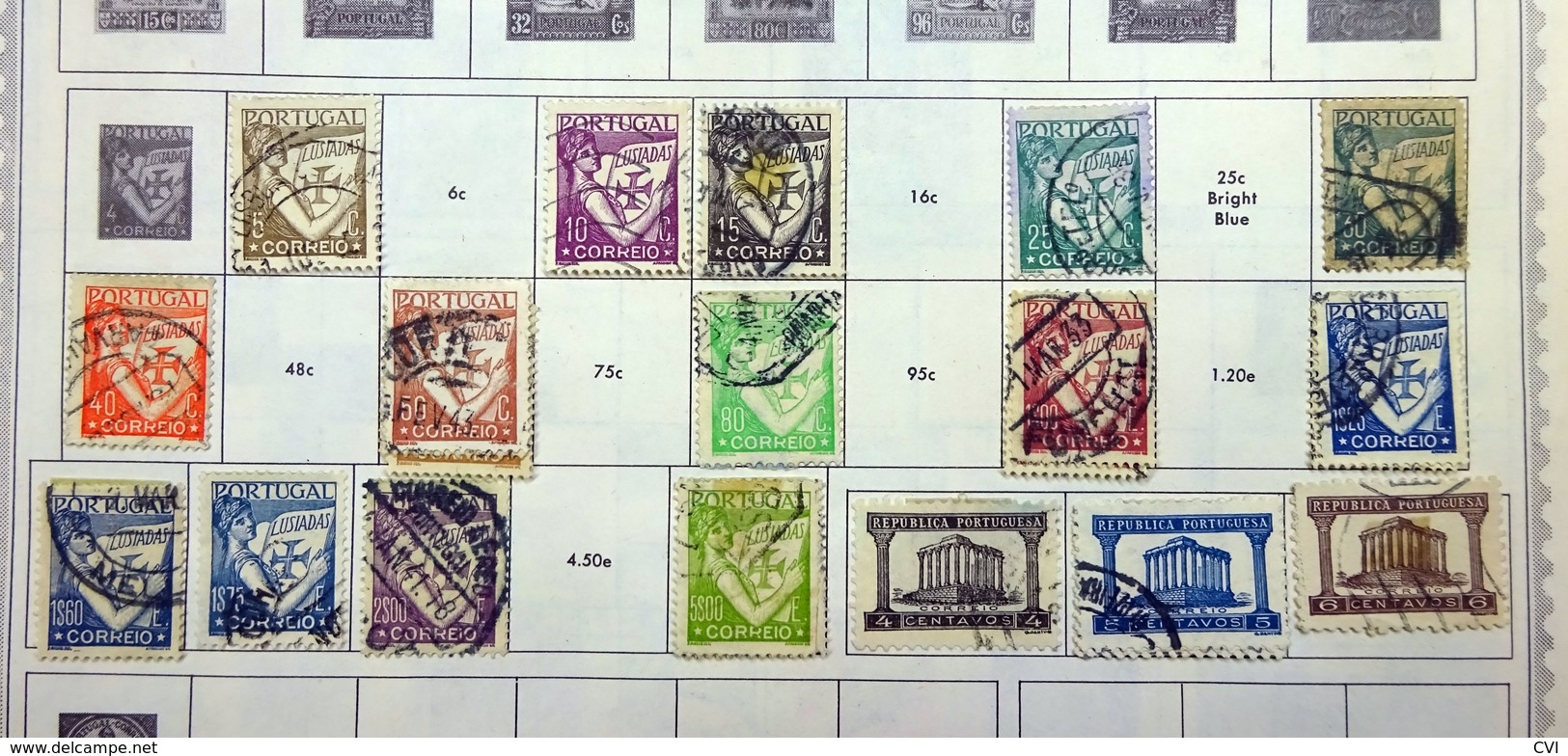 Portugal Early to 1960's Selection on Pages, Mint/Used, Sets, etc.