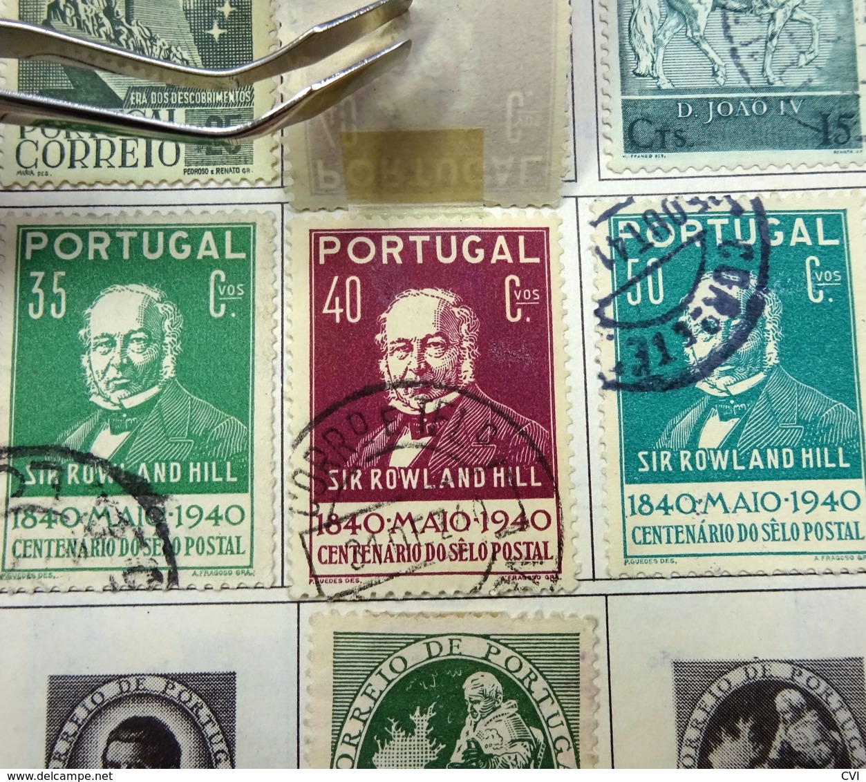 Portugal Early to 1960's Selection on Pages, Mint/Used, Sets, etc.