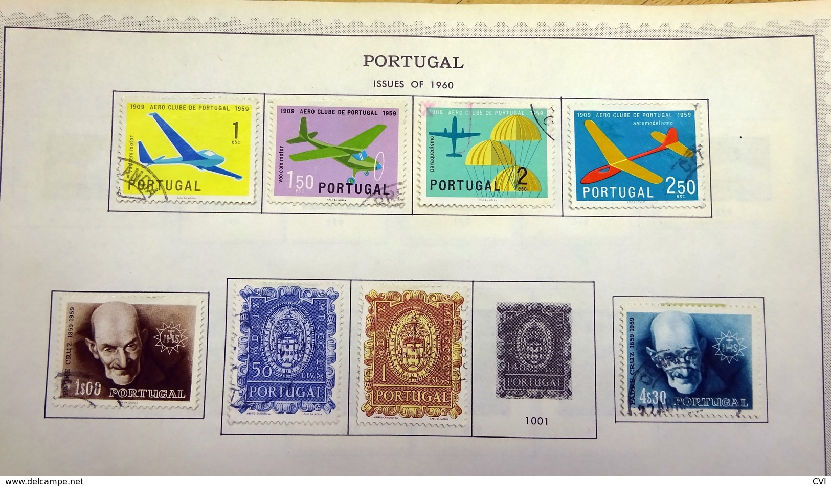 Portugal Early to 1960's Selection on Pages, Mint/Used, Sets, etc.