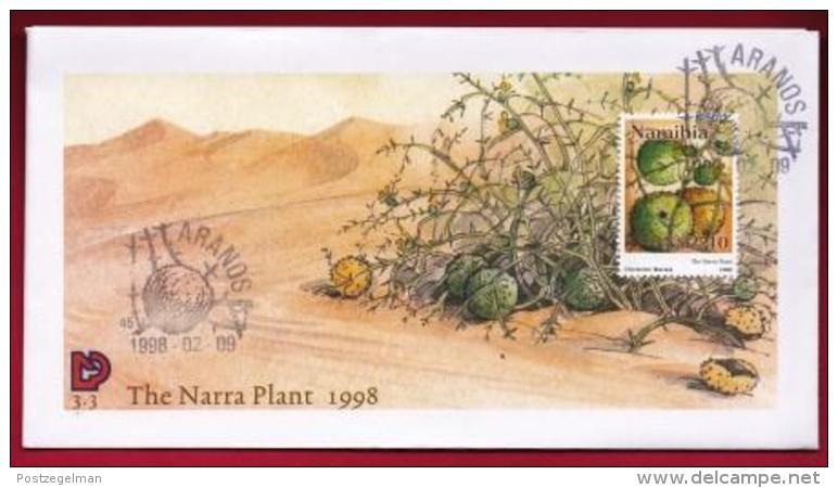 NAMIBIA, 1998, First Day Cover, Stamps, The Narra Plant,  Michel 3-03, F3613 - Namibia (1990- ...)