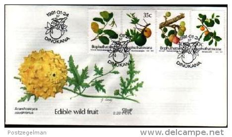 BOPHUTHATSWANA, 1991, Wild Fruit,   First Day Cover Mint 2.22 - Bophuthatswana