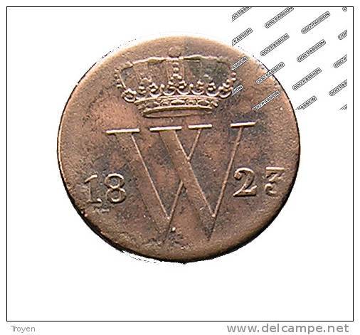 1/2 Cent - Kindom Of The Netherland - 1823 - Cuivre - TB+ - 1815-1840 : Willem I