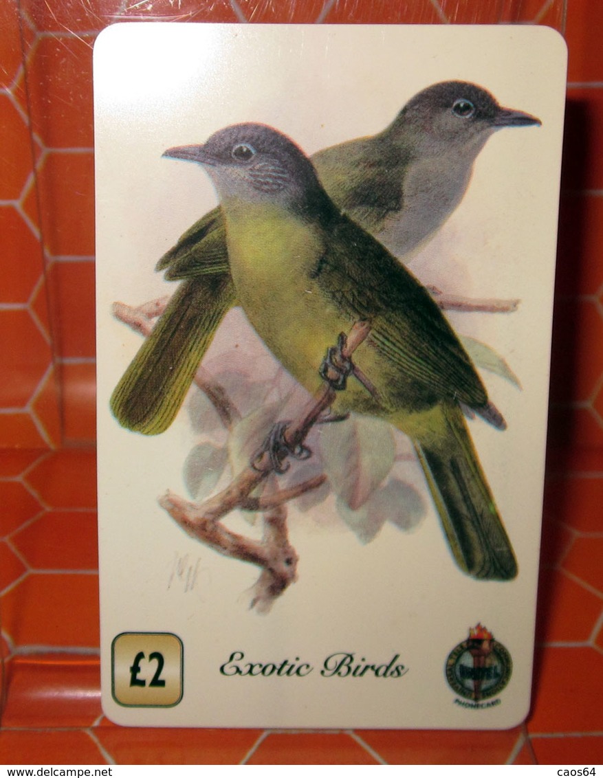 EXOTIC BIRDS  UNITEL COLLECTORS EDITION PHONECARD  UT 011 ITL - Songbirds & Tree Dwellers