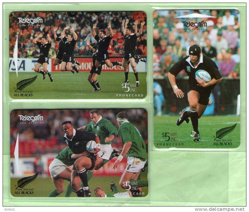 New Zealand - 1995 All Black Heros Set (3) - NZ-A-127/9 - Mint - New Zealand