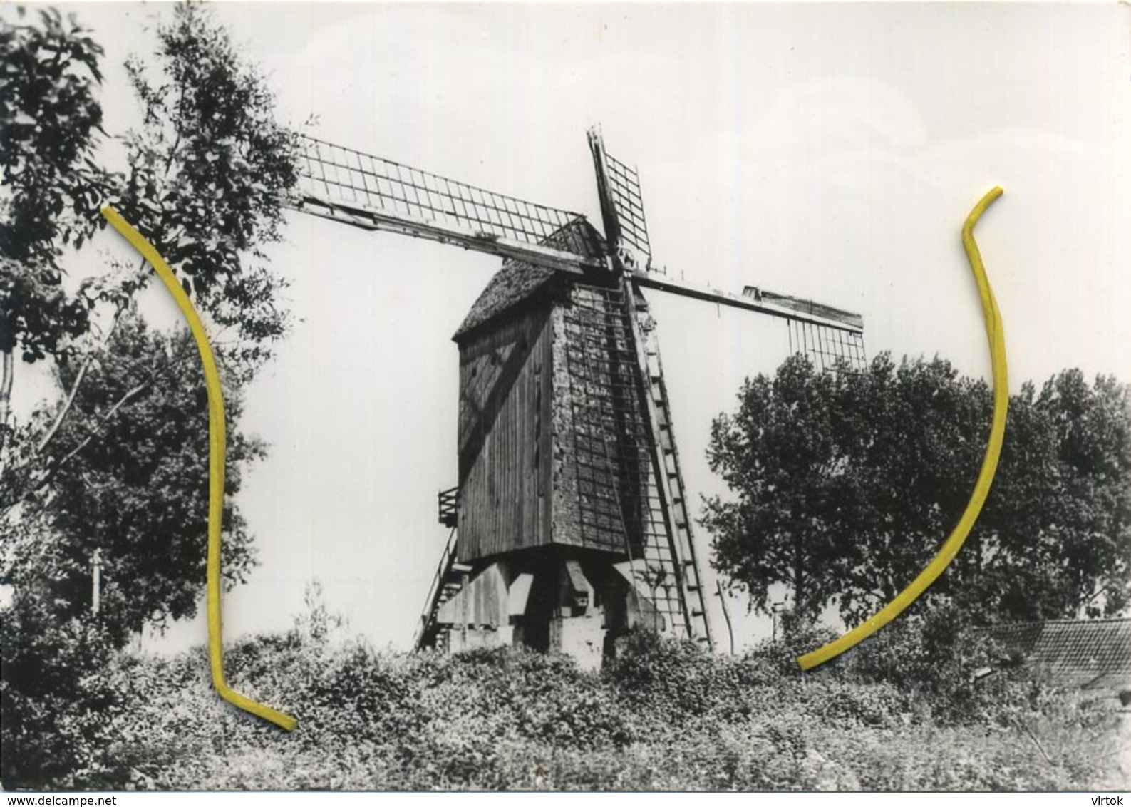 Lembeke :  De Molen  -  Windmolen  (  Grand Format 15 X 10 Cm ) - Kaprijke