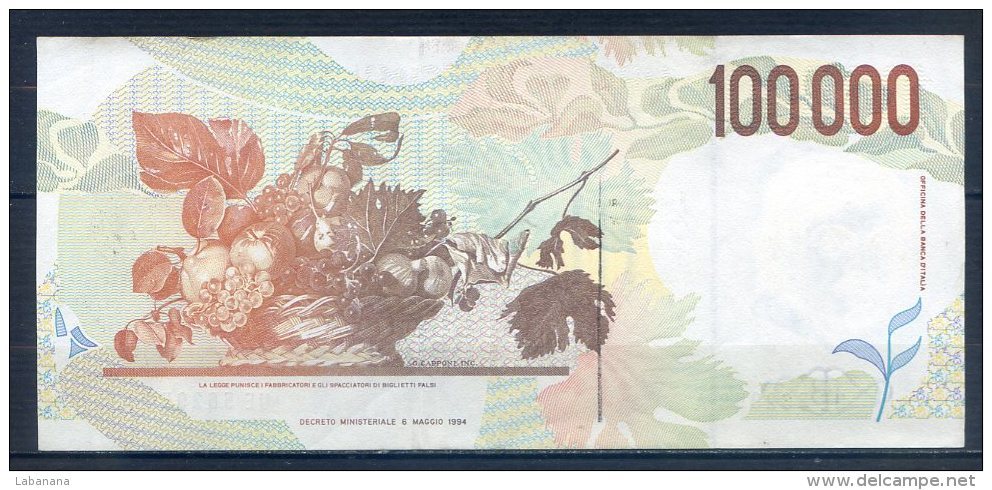 509-Italie Billet De 100 000 Lire 1992 UE562A - 100.000 Lire