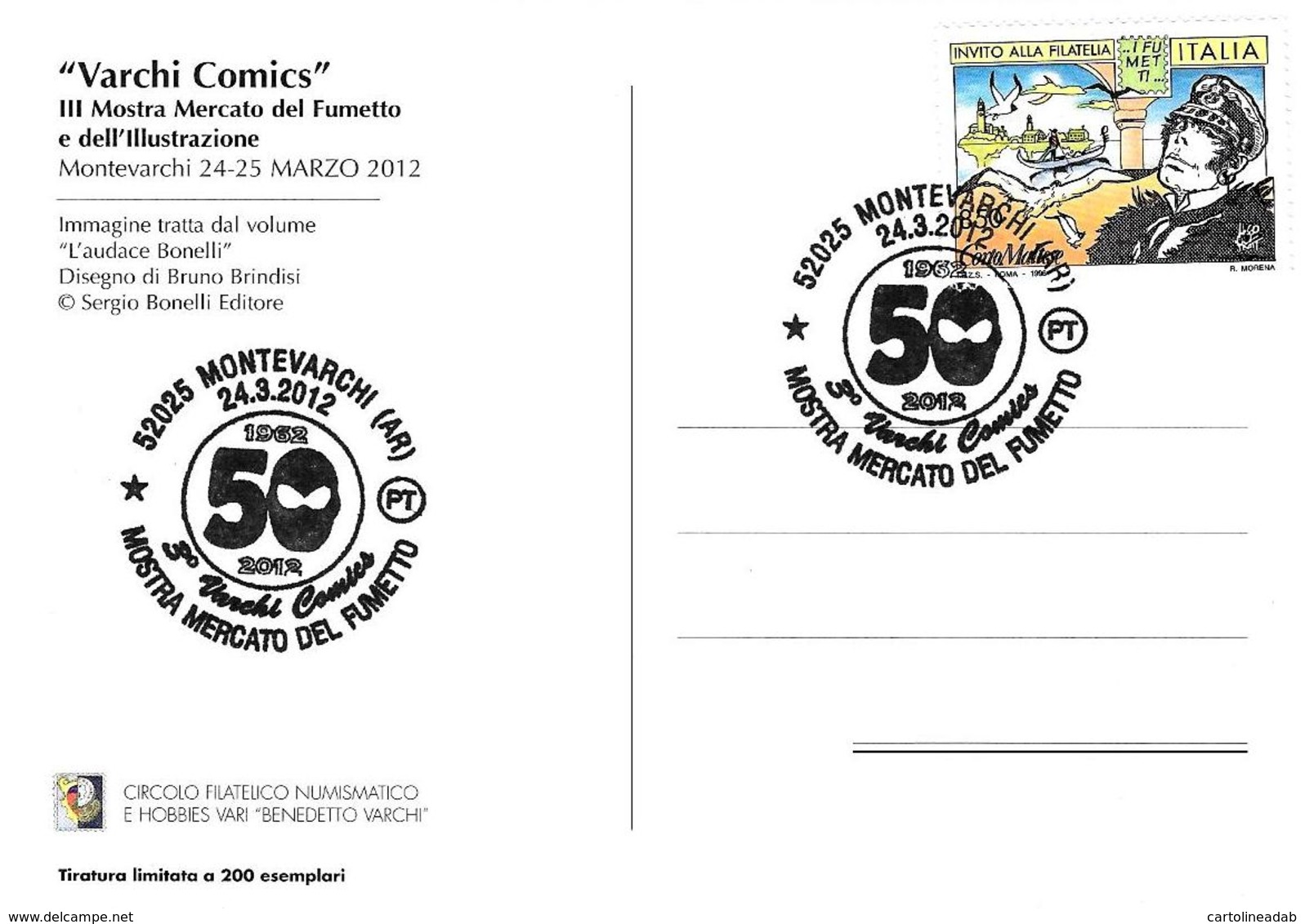 [MD2236] CPM - VARCHI COMICS - MONTEVARCHI (AR) - CON ANNULLO 24.3.2012 - NV - Fumetti