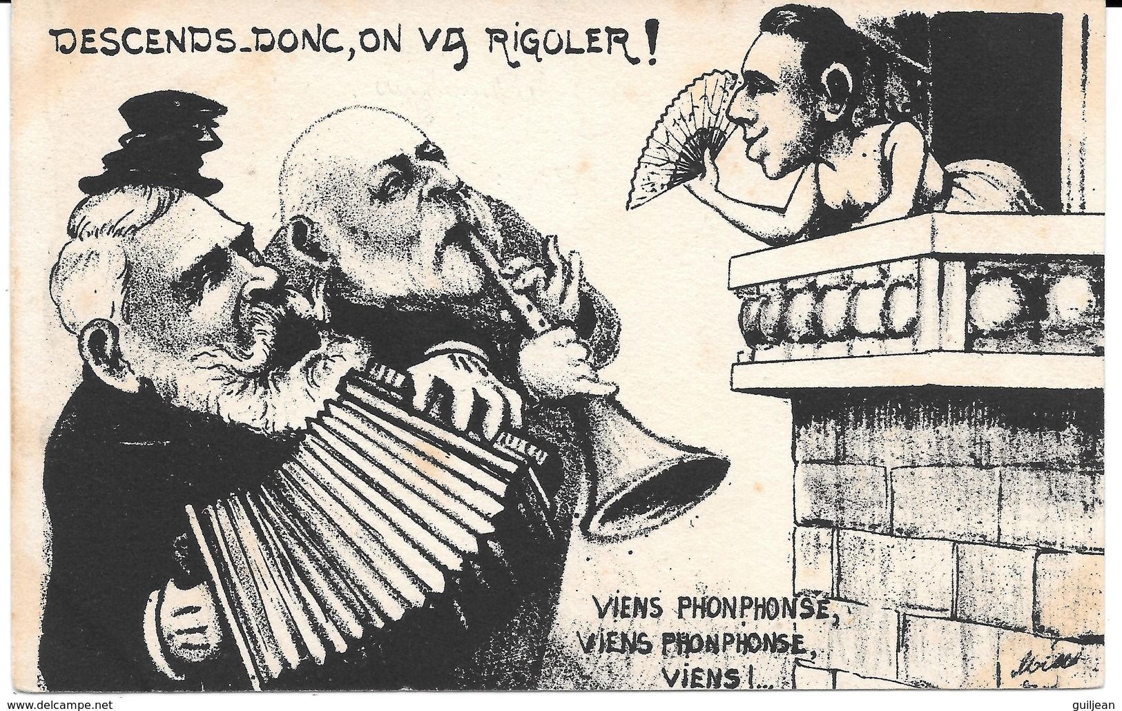 MILLE - " Descends Donc, On Va Rigoler - Viens Phonphonse .." Publicité ORENS Au Dos - Bon état - Mille