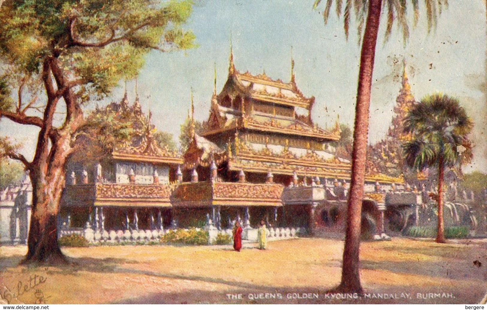 BURMAN. CPA . MANDALAY.  The Queen's Golden Young. Par TUCK S . - Myanmar (Burma)