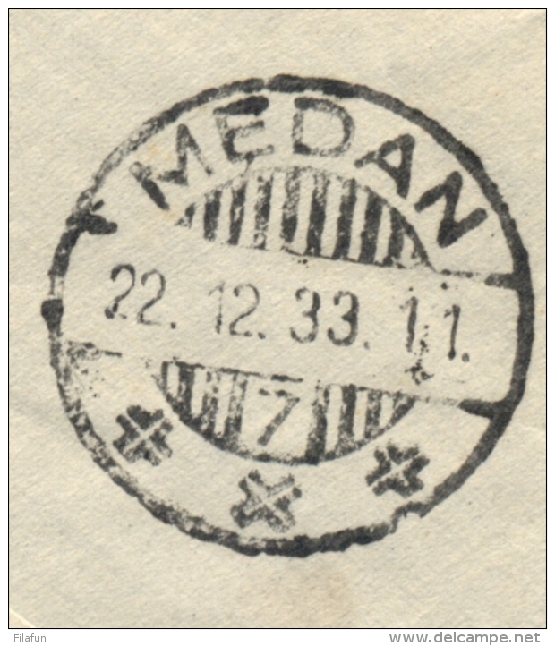 Nederlands Indië - 1933 - Zilvermeeuw Kerstvlucht Van Amsterdam Naar Medan - Niederländisch-Indien