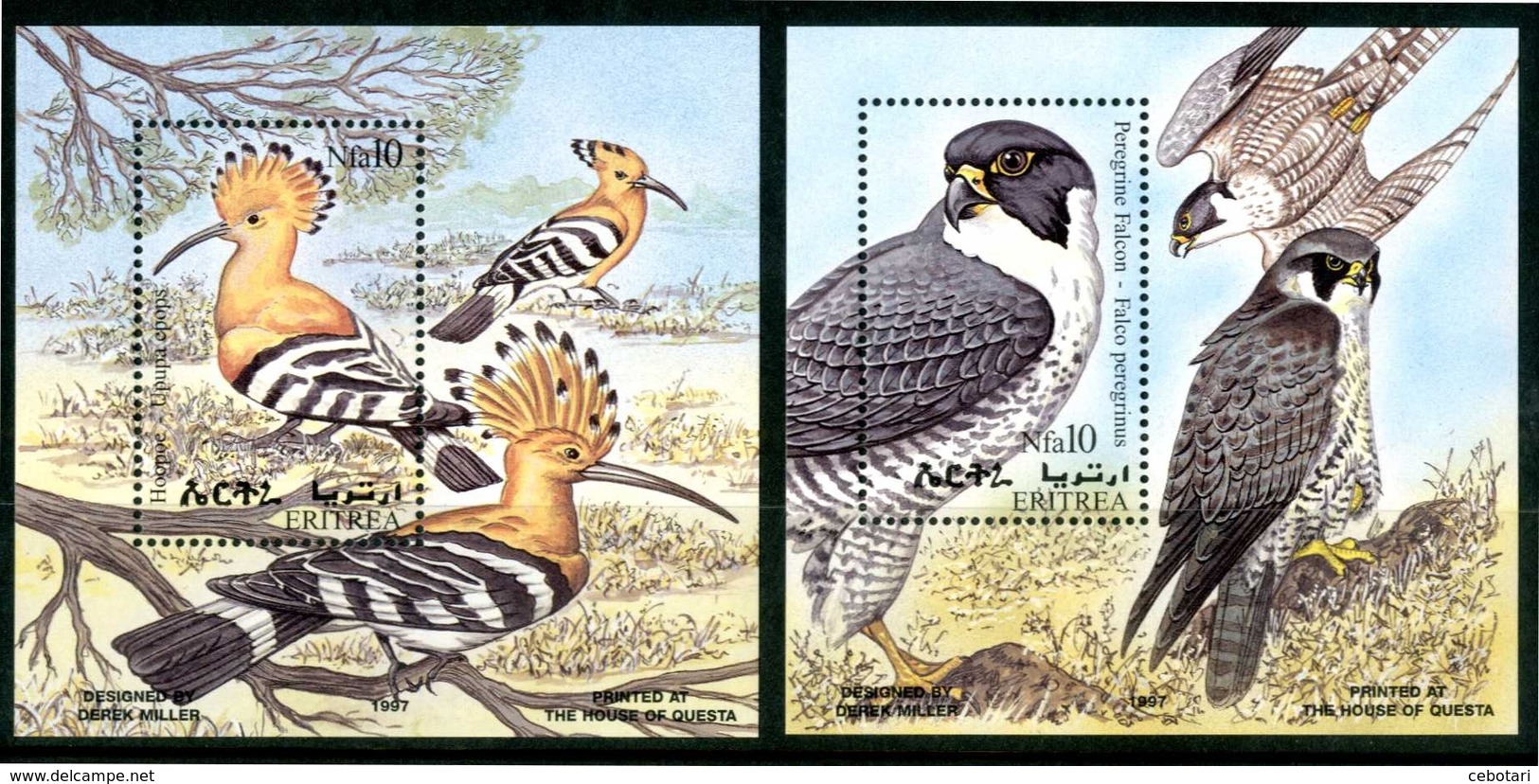 ERITREA 1998** - Uccelli / Birds - 2 Miniblock MNH, Come Da Scansione - Altri & Non Classificati