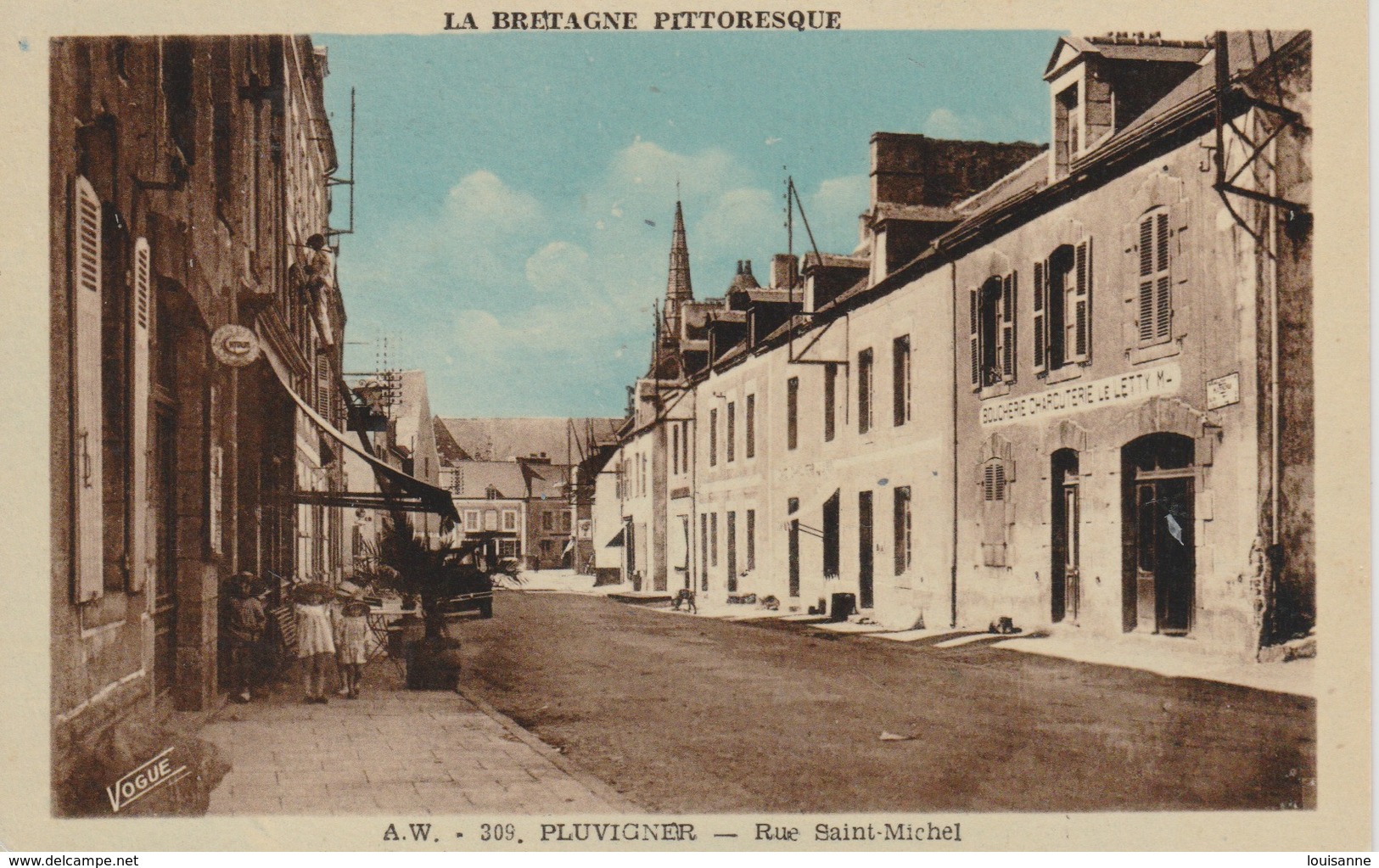 18/9/252  -  PLUVIGNIER  ( 56 )  RUE  SAINT  MICHEL - Pluvigner