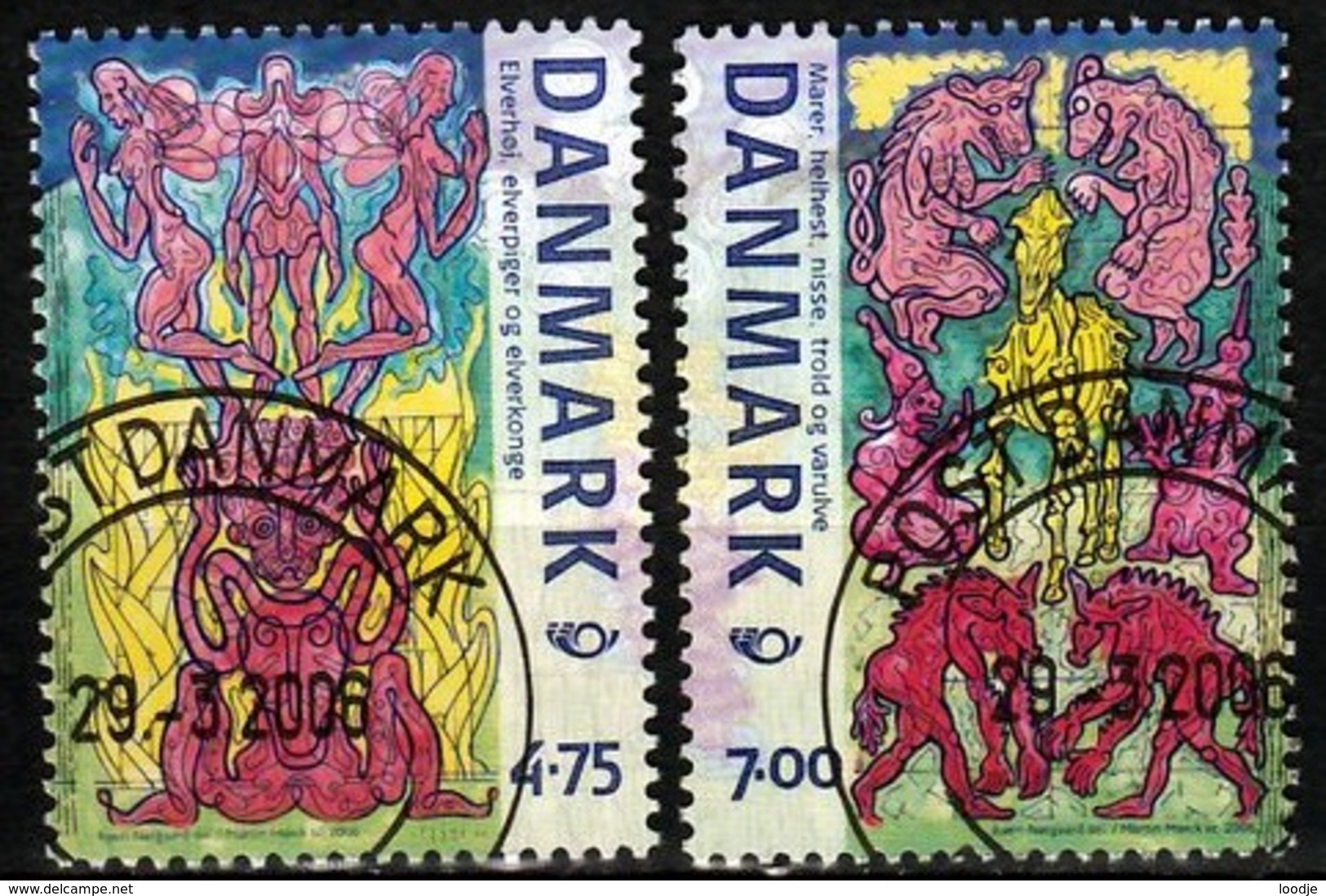 Denemarken Mi 1431,1432 Norden 2006 Gestempeld  Fine Used - Gebruikt