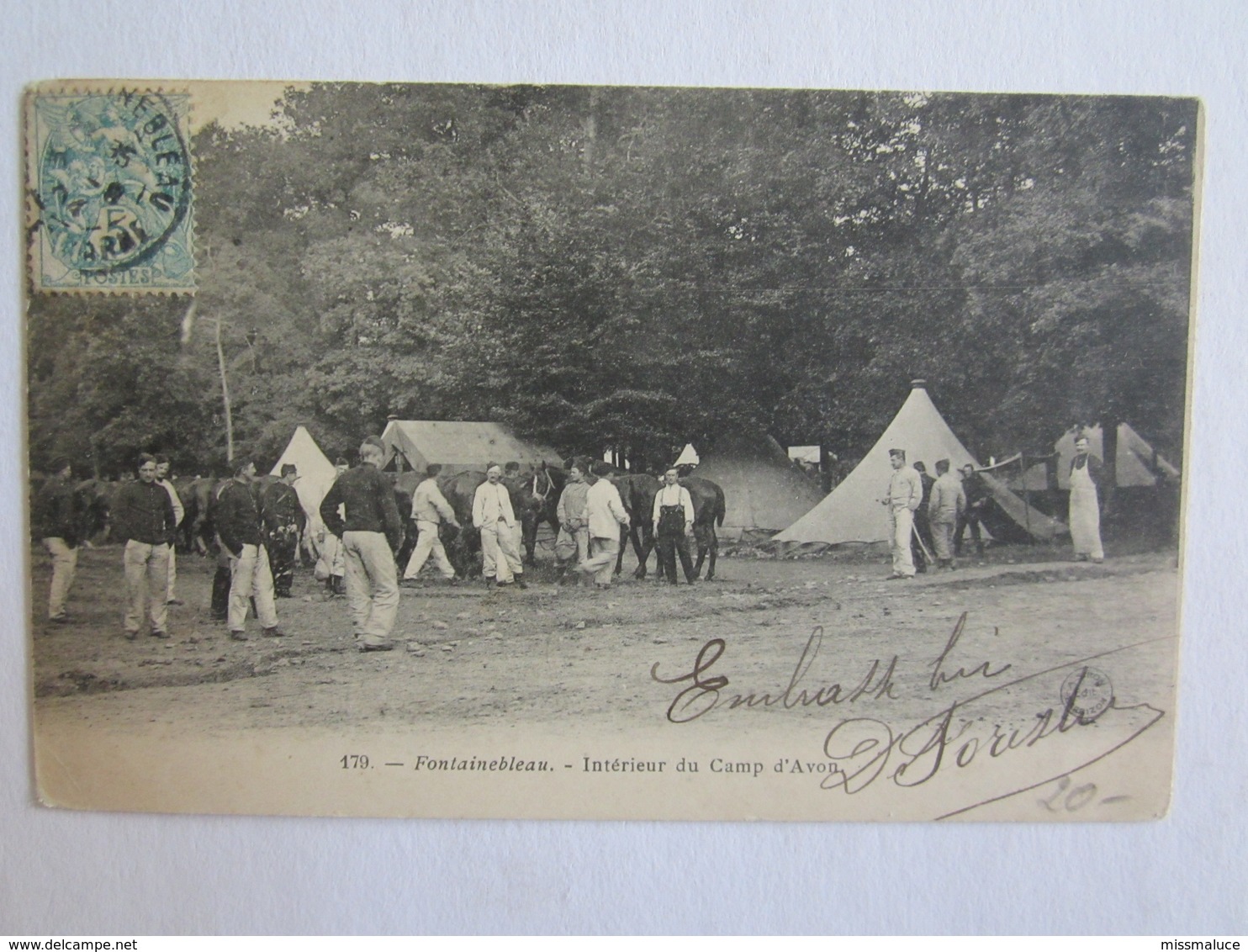 77 Seine Et Marne Fontainebleau Camp D'Avon Intérieur Du Camp - Fontainebleau