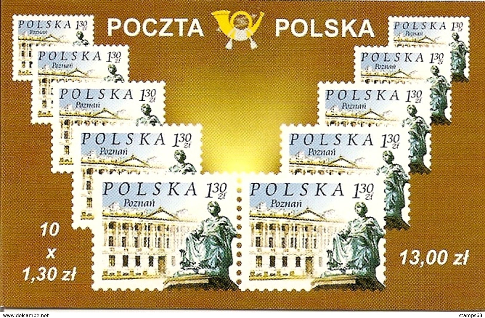 POLAND / POLEN, 2005, Booklet 56,  10x1.30 Poznan - Carnets