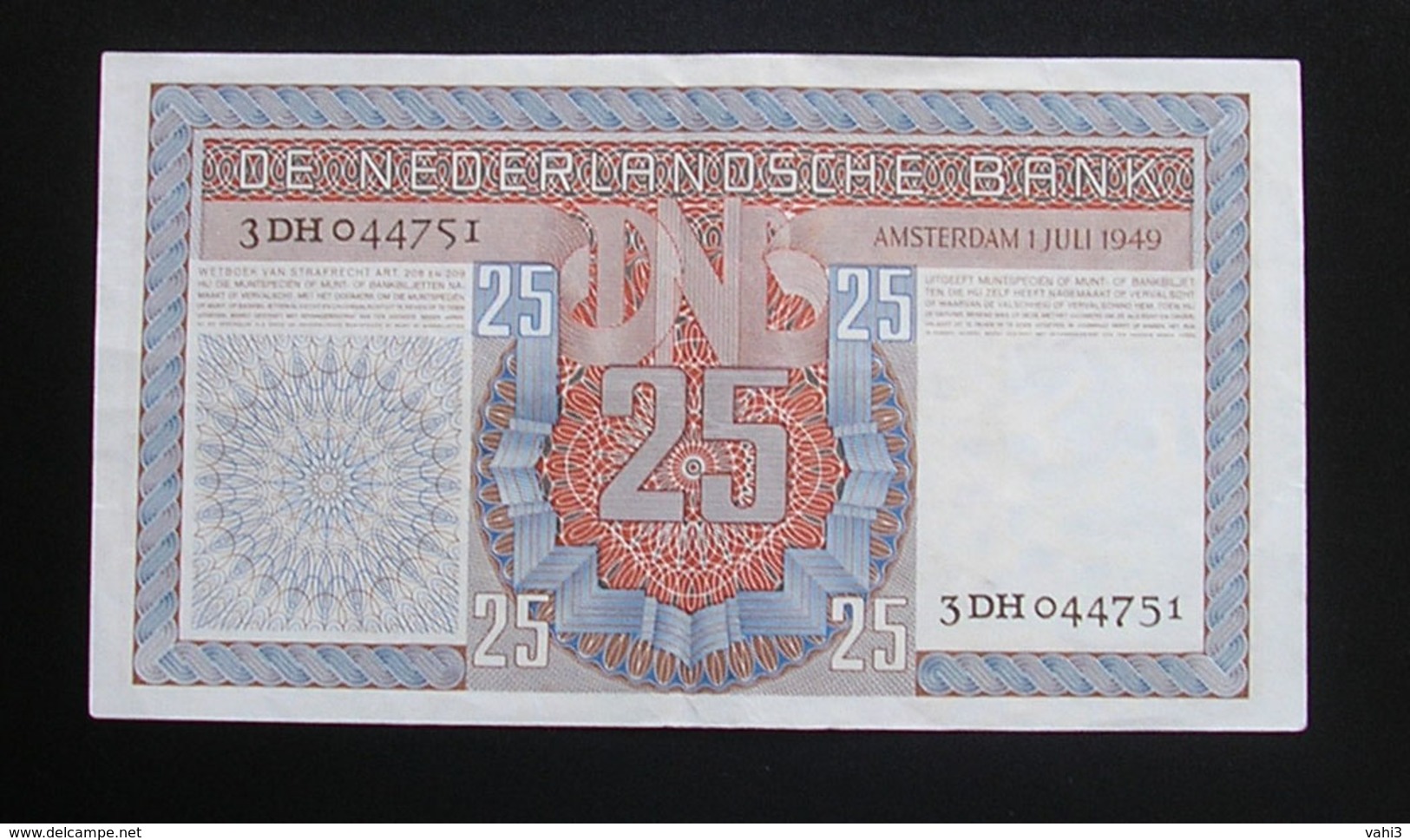 Netherlands 25 Gulden 1949 - 25 Gulden