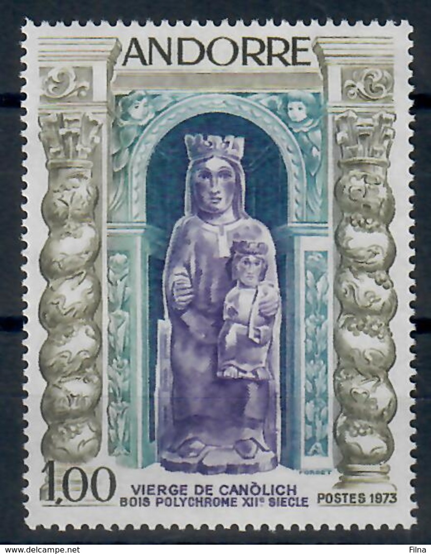 ANDORRA FR. -  1973 - LA VERGINE DI CANOLICH. - MNH** - Nuovi