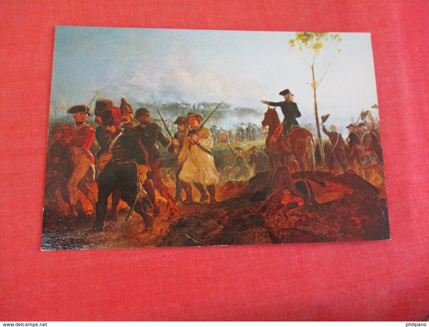 General John Stark With Vermont Colonels  Battle Of Bennington VT  August 16  1777   -- Ref 3065 - History