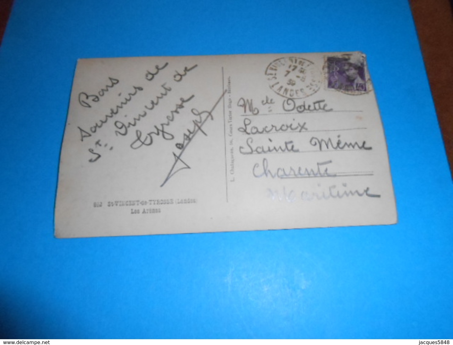 40 ) Saint-vincent-de-tyrosse N° 882 - Carte Photo : Les Arènes : Année 1939 : EDIT : Chatagneau - Saint Vincent De Tyrosse