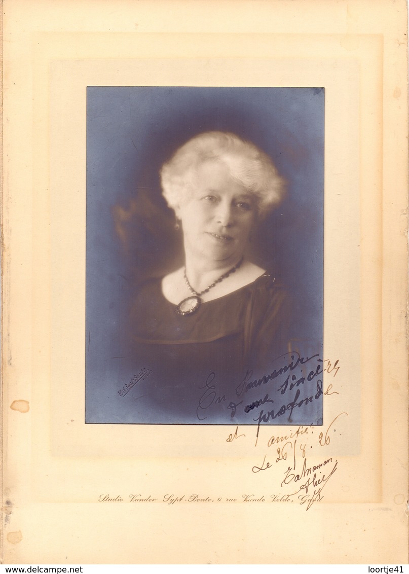 Photo Foto Op Karton - Vrouw Femme - Fotograaf Vander Sypt - Boute - Gent - 1926 - Non Classés