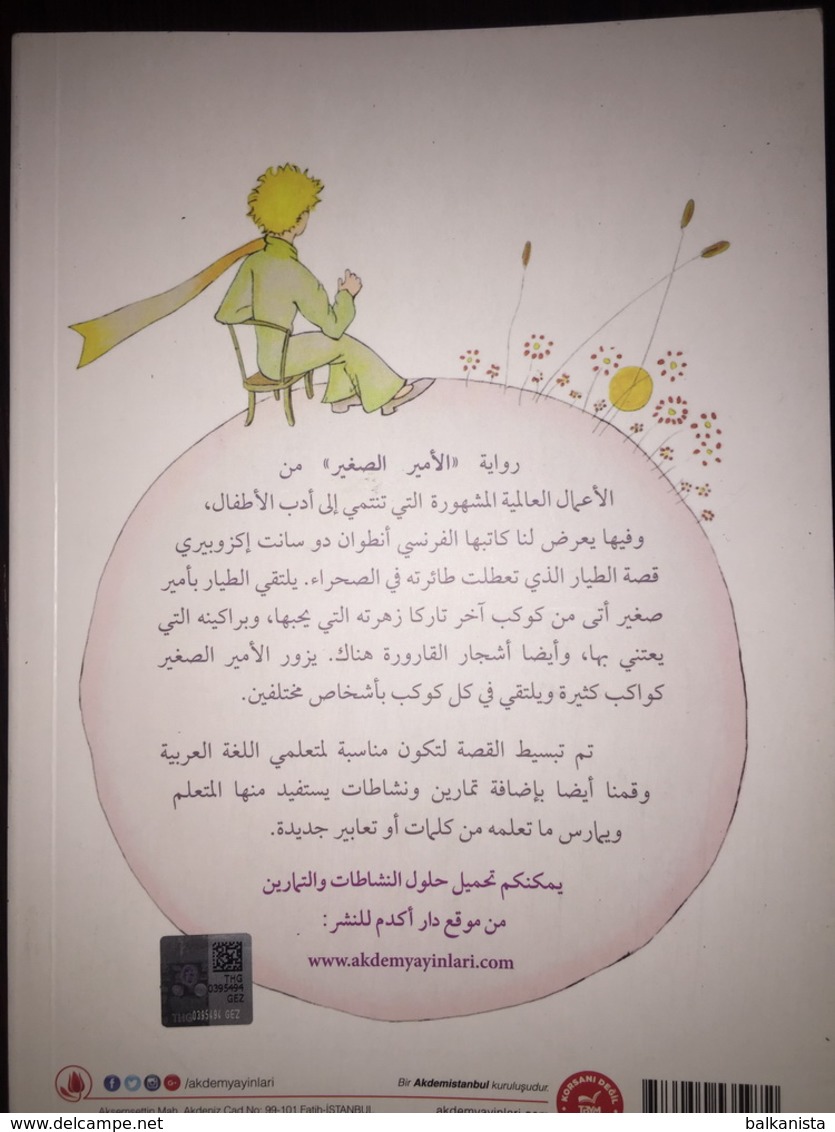 LITTLE PRINCE Antoine de Saint Exupery TURKEY ARABIC  LANGUAGE COLORED