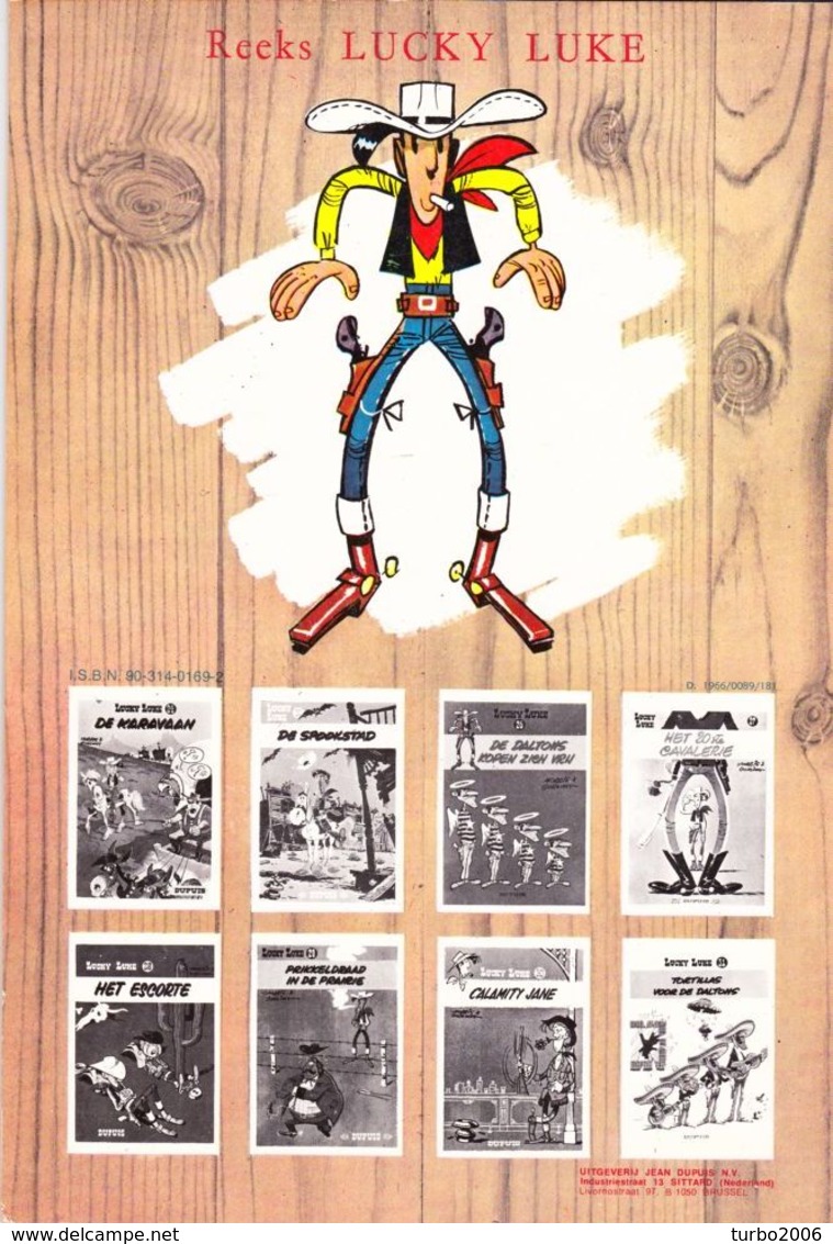 LUCKY LUKE stripboeken 5 verschillende delen : 1-2-5-6-IX zie scans voor- en achterzijde !