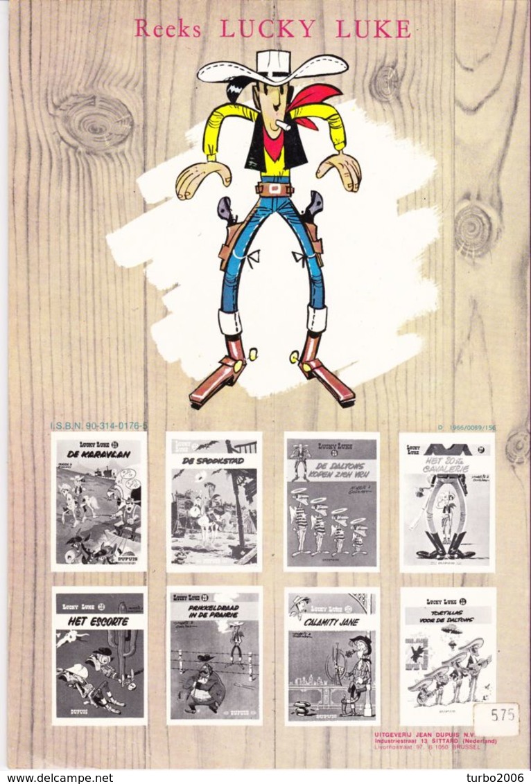 LUCKY LUKE Stripboeken 5 Verschillende Delen : 11-13-15-19-20 Zie Scans Voor- En Achterzijde ! - Lucky Luke