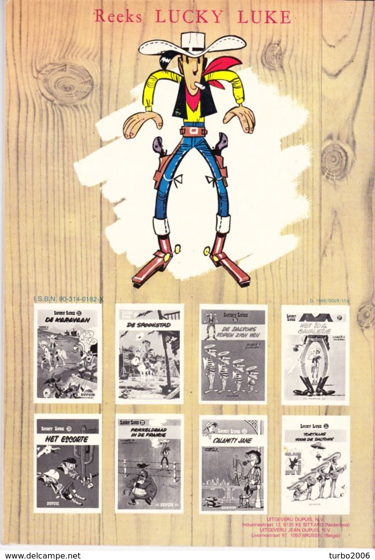 LUCKY LUKE stripboeken 5 verschillende delen : 11-13-15-19-20 zie scans voor- en achterzijde !