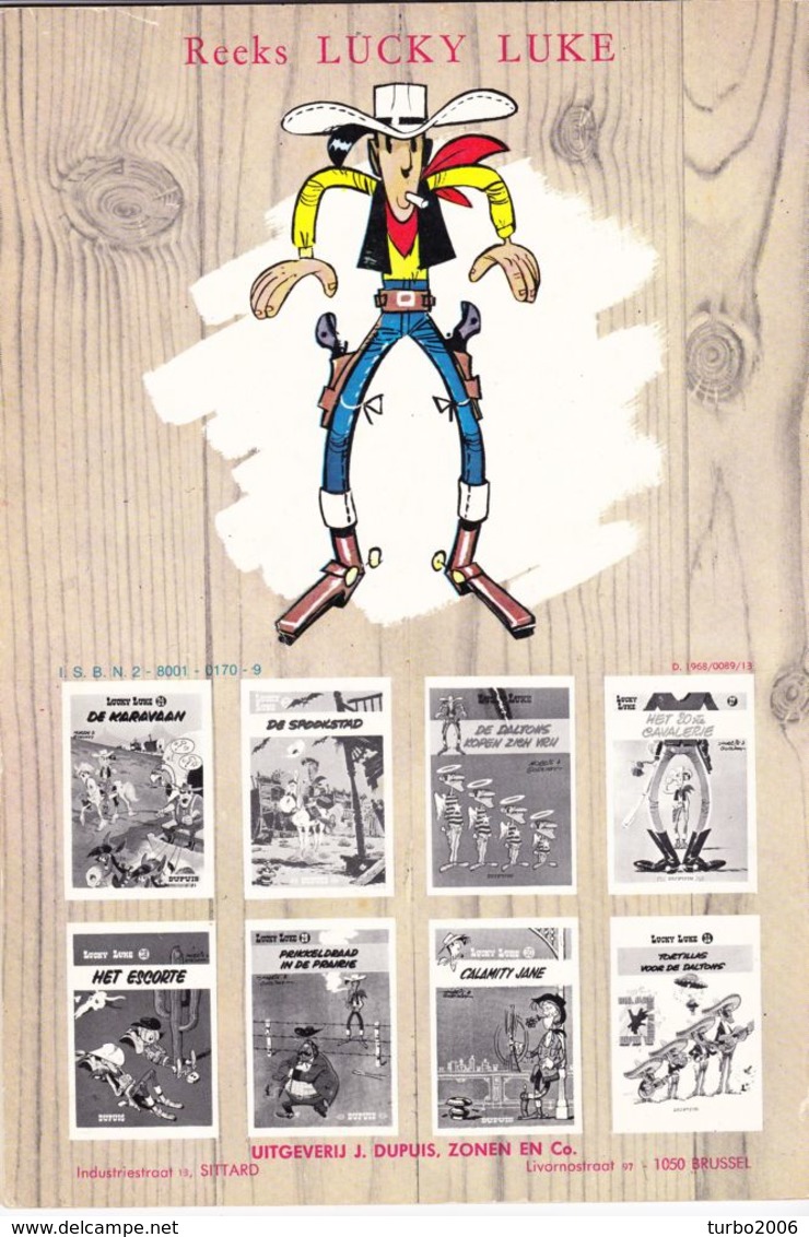 LUCKY LUKE stripboeken 4 verschillende delen : 21-25-31-Western Circus zie scans voor- en achterzijde !