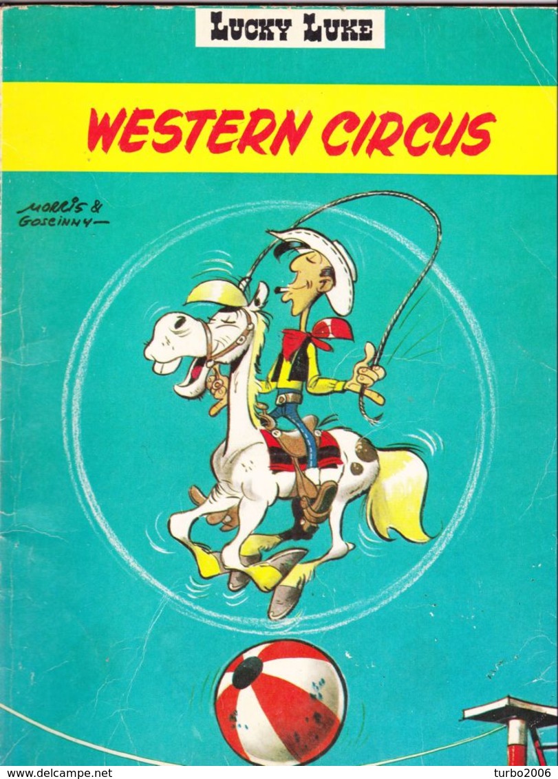 LUCKY LUKE stripboeken 4 verschillende delen : 21-25-31-Western Circus zie scans voor- en achterzijde !