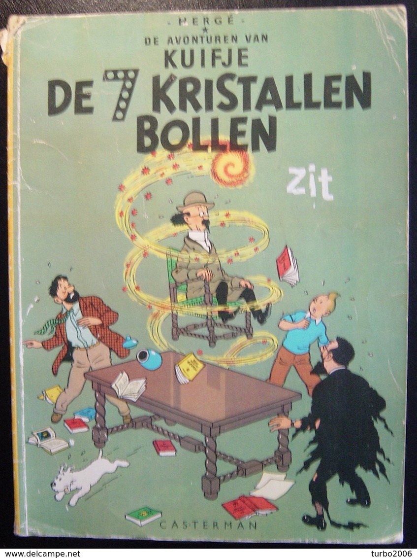 Hergé  KUIFJE 4 delen : mannen op de maan / de blauwe lotus / de 7 kristallen bollen / de zaak Zonnebloem